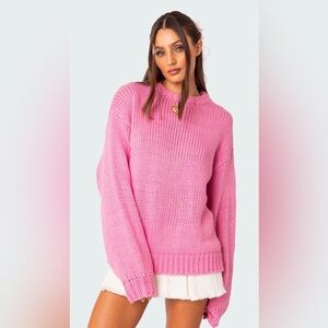 Edikted Oversized Pink Sweater